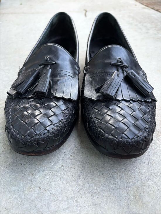 Cole Haan Resort Vintage Basket Weave Loafers Woven Black Leather Old Money 11 main image 5